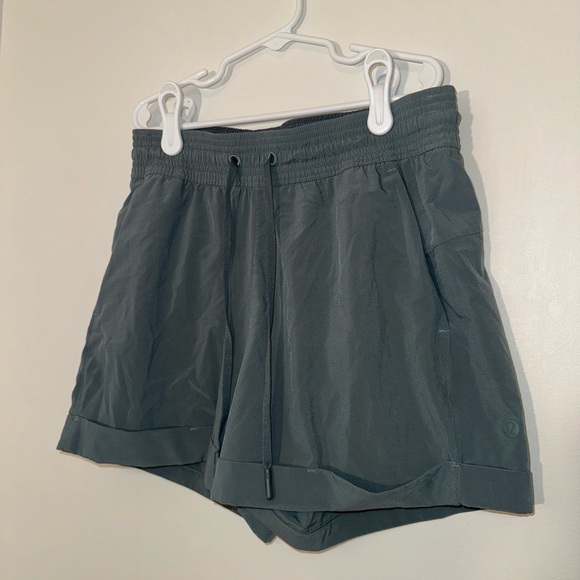lululemon athletica Pants - Lululemon Olive Green Flowy Shorts